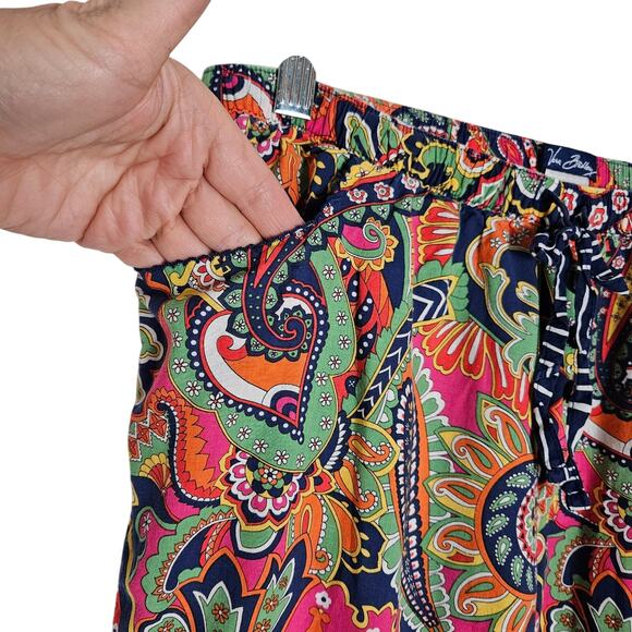 Vera Bradley Womens Venetian Paisley Cotton Pajama Pants Size M Retired Pattern - Picture 4 of 12